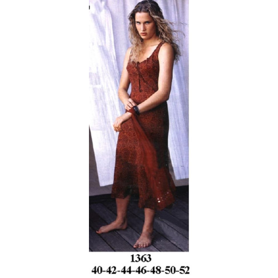 Molde de Vestido fruncido escotado | 1363