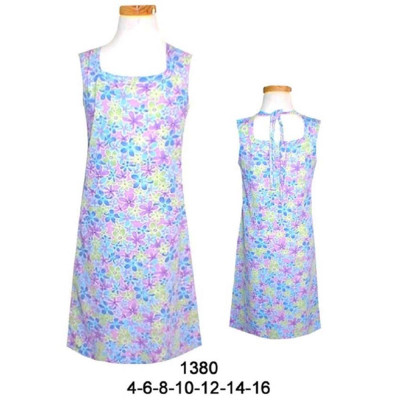 Molde de Vestido escote cuadrado con amarra | 1380
