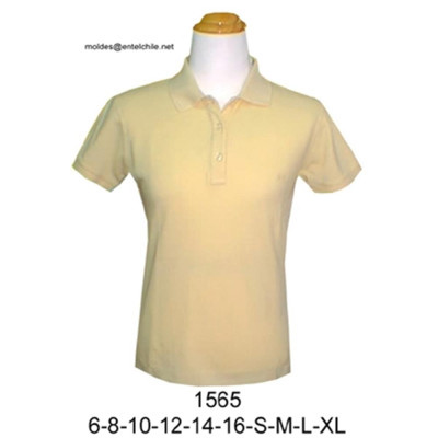 Molde de Camiseta cuello tejido ajustada | 1565 Molde de Camiseta cuello tejido ajustada | 1565