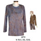Molde de Camiseta dama escote redondo con abertura | 1575 Molde de Camiseta dama escote redondo con abertura | 1575