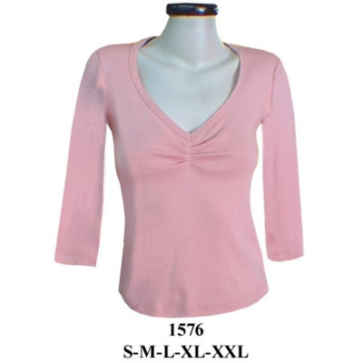 Molde de Camiseta escote y pliegues en busto | 1576