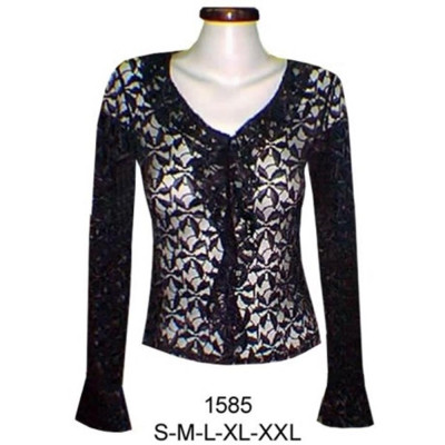 Molde de Camiseta dama encaje elasticado | 1585