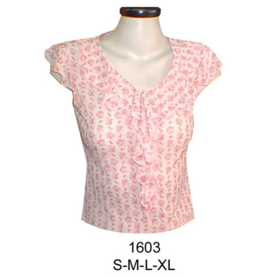 Molde de Camiseta escote v con fruncido manga pestaña | 1603 Molde de Camiseta escote v con fruncido manga pestaña | 1603