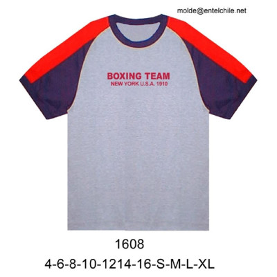 Molde de Camiseta raglan con cortes en mangas, cuello polo | 1608