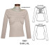 Molde de Camiseta cuello bote corte bajo busto; | 1661