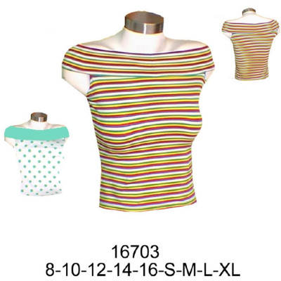 Molde de Camiseta escote bote sin mangas | 16703