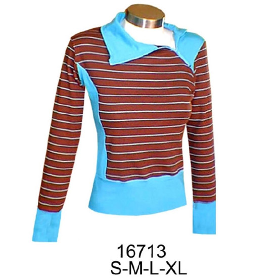 Molde de Camiseta dama con cierre en el cuello | 16713
