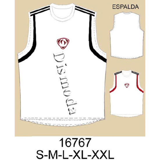 Molde de Camiseta sin manga con franjas | 16767 Molde de Camiseta sin manga con franjas | 16767