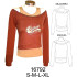 Molde de Camiseta manga reglan con camiseta interior | 16792