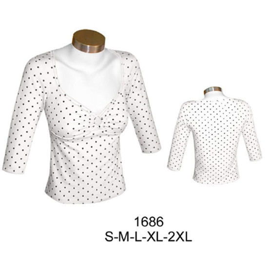 Molde de Camiseta corte bajo busto con argolla ; | 1686 Molde de Camiseta corte bajo busto con argolla ; | 1686