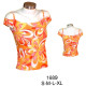 Molde de Camiseta 1/2 manga con tirantes; | 1689