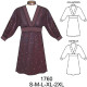 Molde de Vestido kimono cruzado | 1760