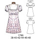 Molde de Vestido con escote elasticado y fruncido en corte de busto | 1766 Molde de Vestido con escote elasticado y fruncido en corte de busto | 1766