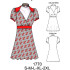 Molde de Vestido con corte bajo busto y manga fruncida | 1770