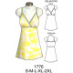 Molde de Vestido cortó con tirantes | 1776 Molde de Vestido cortó con tirantes | 1776