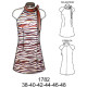 Molde de Vestido con amarra | 1782