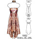 Molde de Vestido strapless | 1802
