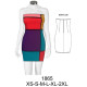 Molde de Vestido lycra strapless largo 65 cms aprox | 1865 Molde de Vestido lycra strapless largo 65 cms aprox | 1865