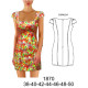 Molde de Vestido 1/2 manga entallado largo 85 cms | 1870 Molde de Vestido 1/2 manga entallado largo 85 cms | 1870