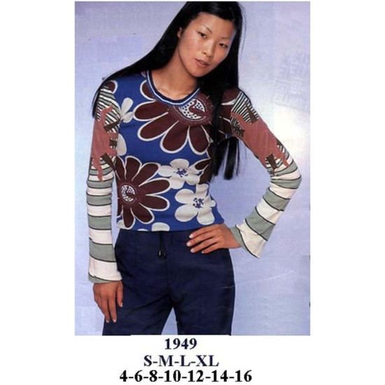 Molde de Camiseta hippie niña | 1949 Molde de Camiseta hippie niña | 1949
