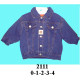Molde de Chaqueta de mezclilla cuello camisero con corte | 2111