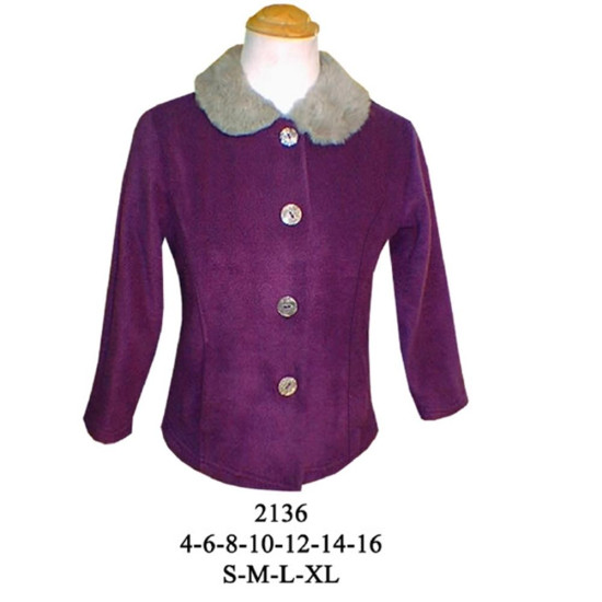 Molde de Sudadera corte princesa, cuello piel | 2136