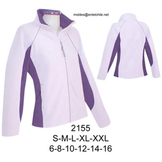 Molde de Sudadera de polar, con cierre, corte princesa, entallado | 2155 Molde de Sudadera de polar, con cierre, corte princesa, entallado | 2155