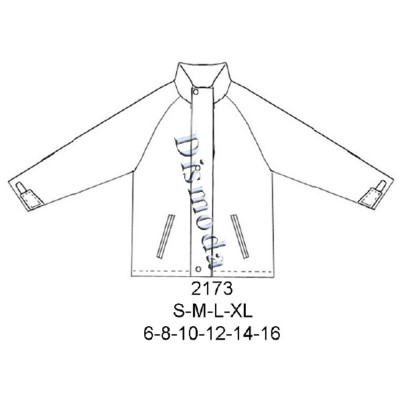 Molde de Parka manga raglan | 2173 Molde de Parka manga raglan | 2173