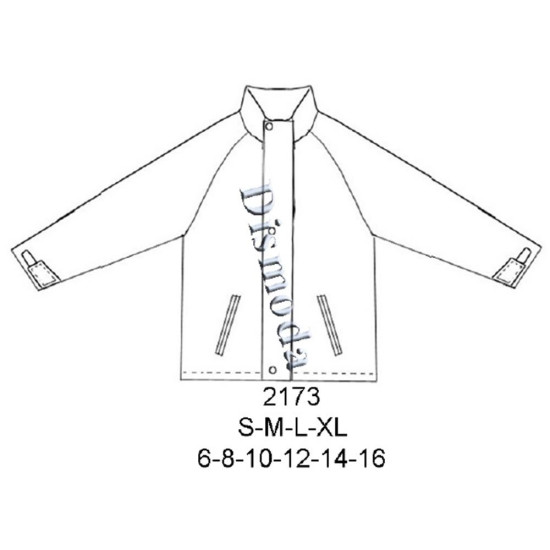 Molde de Parka manga raglan | 2173