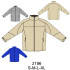 Molde de Chaqueta hombre con cortes | 2196