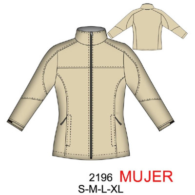 Molde de Chaqueta mujer softshell | 2196MUJER Molde de Chaqueta mujer softshell | 2196MUJER