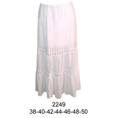 Molde de Falda 3 paños con aplicación en broderie ( con elástico) | 2249 Molde de Falda 3 paños con aplicación en broderie ( con elástico) | 2249