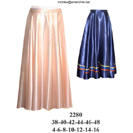Molde de Falda plato | 2280