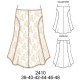 Molde de Falda larga de lino largo de 72 cms | 2410