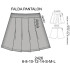 Molde de Falda pantalón con trabas | 2426
