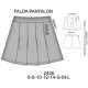 Molde de Falda pantalón con trabas | 2426 Molde de Falda pantalón con trabas | 2426