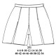 Molde de Falda pantalón escolar | 251 Molde de Falda pantalón escolar | 251