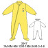 Molde de Pijama polar con cierre | 3047