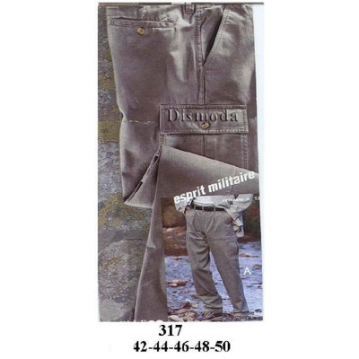Molde de Pantalón cargo militar con bolsillo al costado | 317