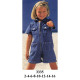 Molde de Jumpsuit de mezclilla con cierre y bolsillo | 3335 Molde de Jumpsuit de mezclilla con cierre y bolsillo | 3335