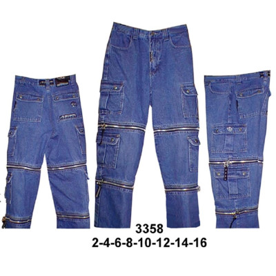 Molde de Pantalón cargo desmontable con múltiples cierres horizontales, | 3358