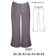 Molde de Pantalón capri a la cadera con aberturas en basta | 3397