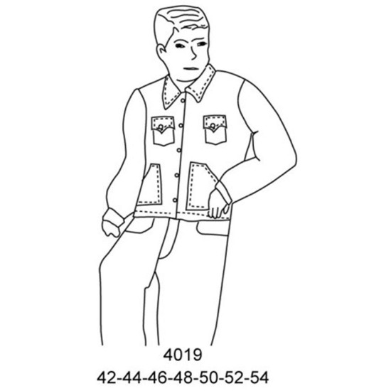 Molde de Slack de trabajo económico con pantalón tipo jeans | 4019 Molde de Slack de trabajo económico con pantalón tipo jeans | 4019