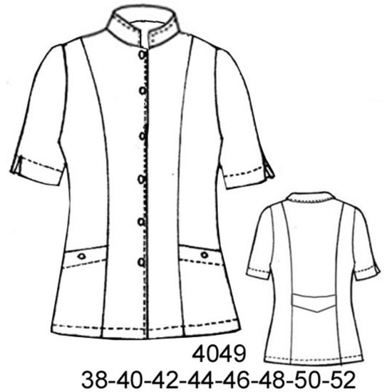 Molde de Delantal cuello mao | 4049 Molde de Delantal cuello mao | 4049