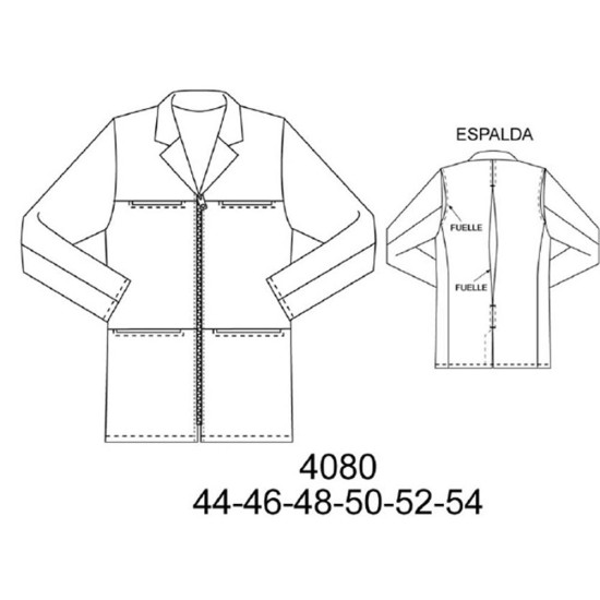 Molde de Chaqueta con cierre | 4080