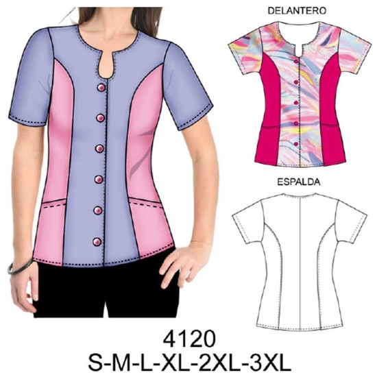 Molde de Delantal corte princesa | 4120