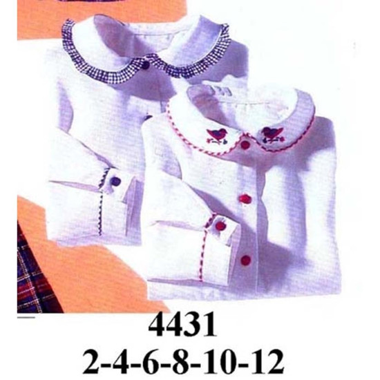 Molde de Blusa niña cuello bebe | 4431