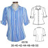 Molde de Blusa entallada pinza de pecho manga ¾ y corta incluidas | 4516