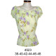 Molde de Blusa con hilo elástico en cintura escote y mangas | 4523 Molde de Blusa con hilo elástico en cintura escote y mangas | 4523