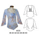 Molde de Blusa corte bajo busto, delantero con hilo elasticado; | 4536 Molde de Blusa corte bajo busto, delantero con hilo elasticado; | 4536